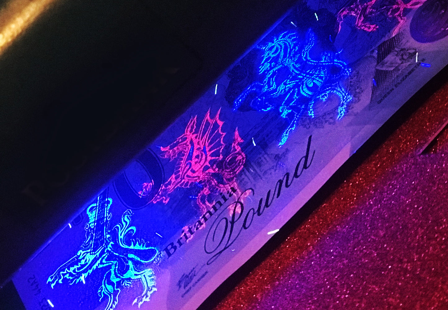 One Banknote, Britannia Pound, souvenir note, banknote, euro souvenir, Queen Elizabeth, UK, commemorative note