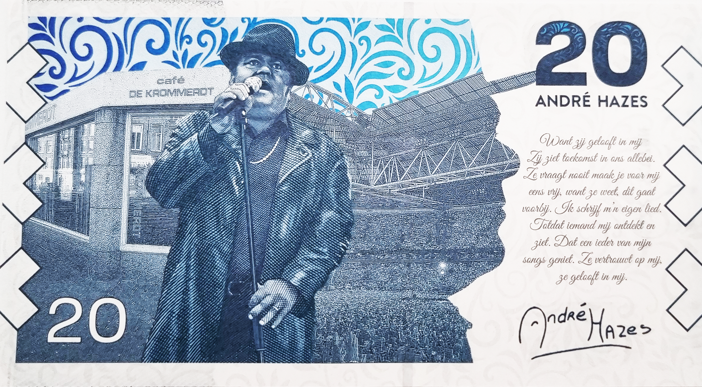 Andre Hazes Commemorative Interactive Banknote