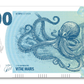 One Banknote, Sea Life, souvenir note, banknote, animals