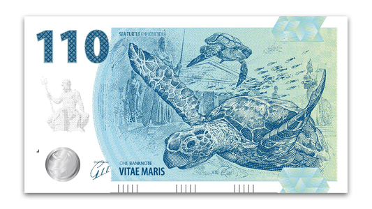 One Banknote, Sea Life, souvenir note, banknote, animals