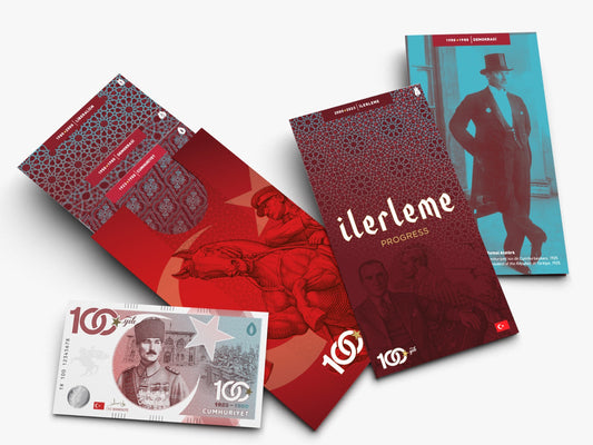 One Banknote, Maxgrey, Souvenir euro, commemorative banknote, Turkiye, Atatürk